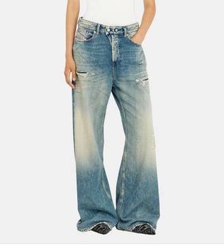Relaxed Jeans Low Waist 1996 D-Sire - Diesel - Bleu moyen