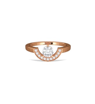 Bague Intrépide petit arc 0.5 carat pavée Loyal.e Paris