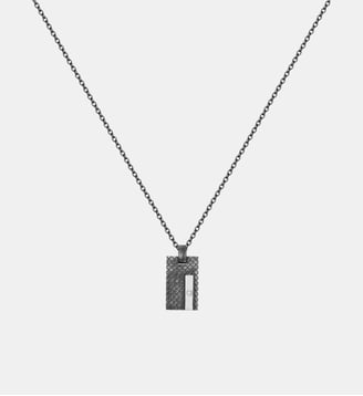 COLL. mono-motif Balthazar en Acier 316L avec diamant blanc - Phebus - Vintage