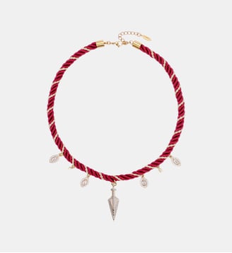 Collier cordon pampilles NINE - Hipanema - Garnet