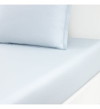 Drap housse en batiste de coton Yves Delorme