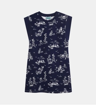 Robe en molleton - Kenzo Kids - Medieval blue