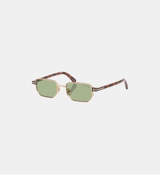 Lunettes de soleil Rectangulaire Liam-02 - Tom Ford - Or rose brillant