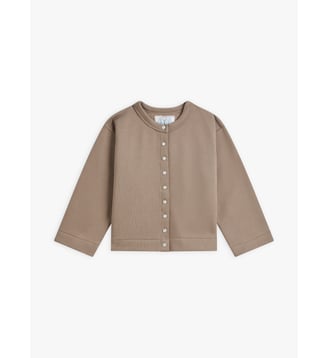 cardigan pression - Agnès b. - Beige kangourou