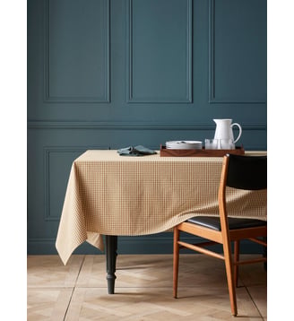 Nappe vichy en percale de coton - Cyrillus - Vichy curry