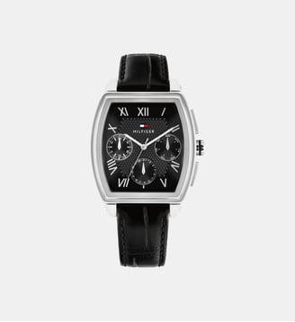 Montre Th-oxford Noir 1710761 - Tommy Hilfiger - Argenté