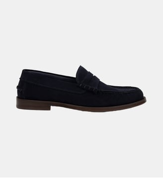 Mocassins Owen Cuir Suédé - Bobbies - Bleu marine