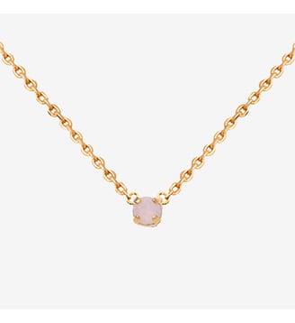 Collier doré cristal - PARIS - Caroline Najman - Rose