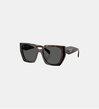 Lunettes de soleil Rectangulaire PR 15WS - Prada - Racine et noir