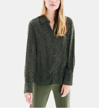 Chemise cleony - Motif imprimé - Coupe droite - Caroll - Vert kaki