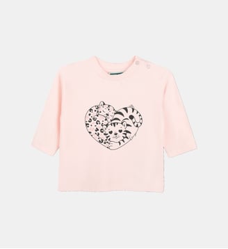 Tee-shirt manches longues - Kenzo Kids - Litchi