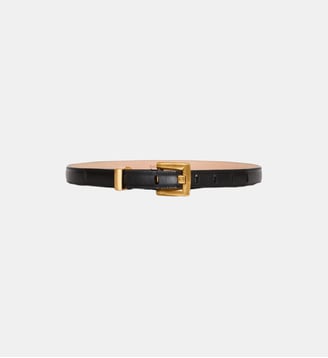 Ceinture Anthem en cuir de veau - Balmain - Black