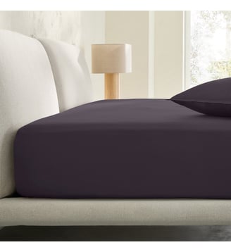 Drap-housse satin de coton lavé 200 fils, bonnet 30 cm AM.PM