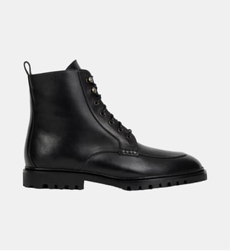 Bottines Callum Cuir - Bobbies - Noir intense
