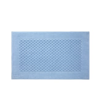 Tapis de bain  en coton - Yves Delorme - Bleu clair