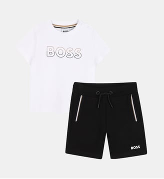 Ensemble t-shirt et bermuda - BOSS Kidswear - Black