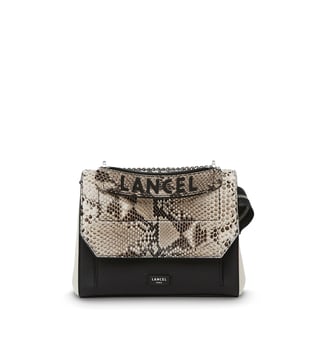 Sac à main Ninon en cuir - Lancel - Beige et noir