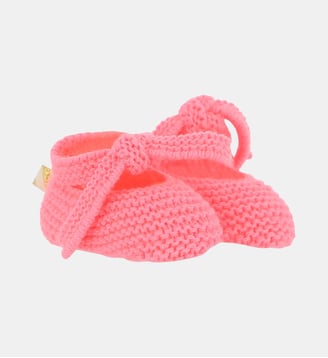 Chaussons tricot - Billieblush - Rose fluo