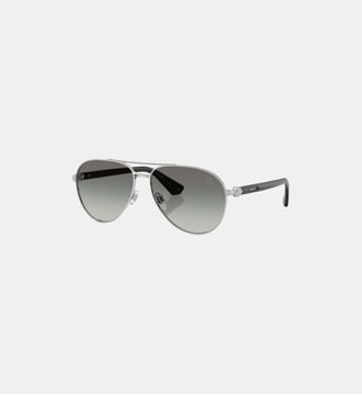 Lunettes de soleil Pilote BE3167 - Burberry - Argent