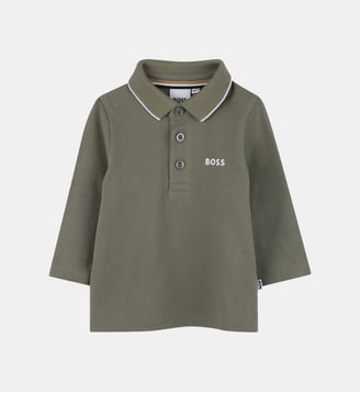 Polo à manches longues - BOSS Kidswear - Tilleul