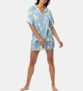 Pyjama short en viscose EDEN 200 - Lingerie Le Chat - Multicolore