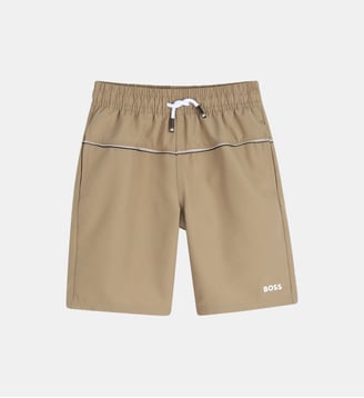 Short de bain - BOSS Kidswear - Dark taupe