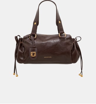 Sac à main en cuir velours - GRACE - Gerard Darel - Acacia