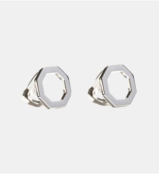 Boutons de manchette Octogone - JEM - Blanc