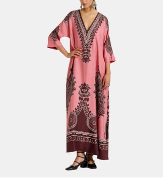 Robe Muumuu Oltrarno Placée Pink - La DoubleJ - Rose