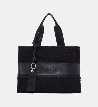 Petit sac fourre-tout en teddy - Liu Jo - Noir