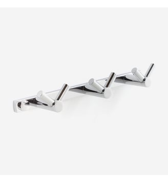 Patère 3 têtes inox brillant - Vito - Bath Bazaar - Argent