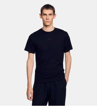 T-shirt en coton - Sandro - Noir