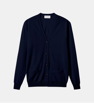 Gilet cachemire femme droit - Bompard - Bleu