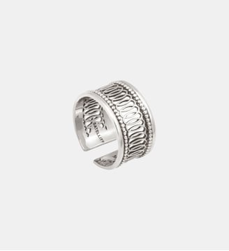 Bague large medium ajustable   - Noor - Satellite - Argenté