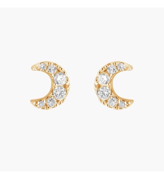 Boucles d'Oreilles Lune Magic Touch - Djula - Or jaune