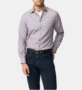 Chemise en velours côtelé à carreaux vichy Gledknowe - Rodd & Gunn - Merlot