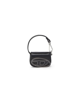 Breloque de sac en cuir - Diesel - Noir
