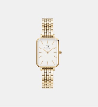 Montre Quadro Blanc DW00100622 - Daniel Wellington - Doré