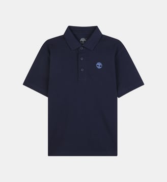 Polo à manches courtes en coton - Timberland - Indigo