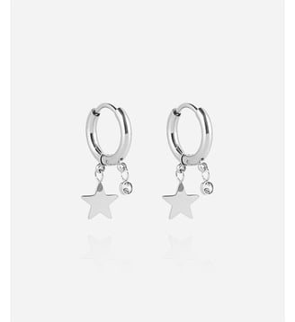 Boucles d'oreilles Lucky Star  en Acier - Zag Bijoux - Argenté