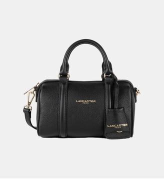 Petit sac polochon Milano Ana en cuir - Lancaster - Noir