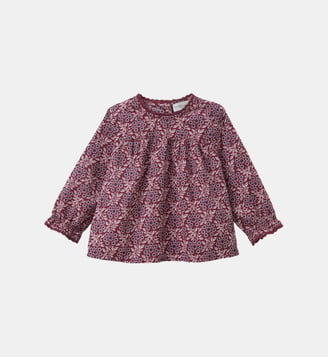 Blouse imprimée col dentelle Bébé - Cyrillus - Imprimé ophelia