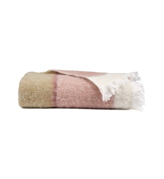 Couvre lit en mohair - Desforges - Bruyère