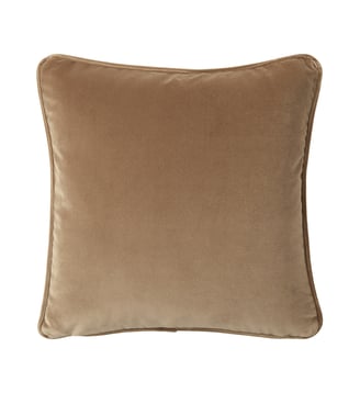 Housse de coussin en velours - Yves Delorme - Noisette