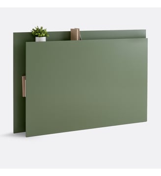 Tête de lit rangement, plaqué chêne - La Redoute Interieurs - Kaki
