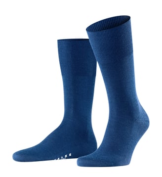 Chaussettes Airport Laine Vierge - Falke - Bleu
