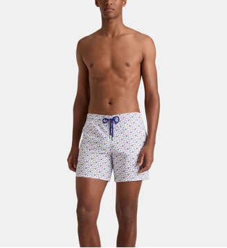 Maillot de bain Micro Ronde des Tortues - Vilebrequin - Blanc