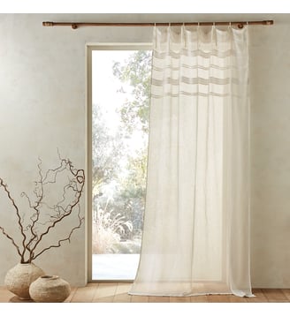 Voilage voile de lin Lutz - AM.PM - Blanc