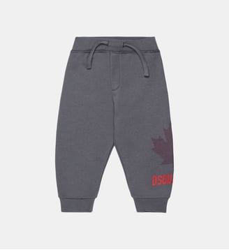 Pantalon en molleton avec logo - Dsquared2 - Gris anthracite