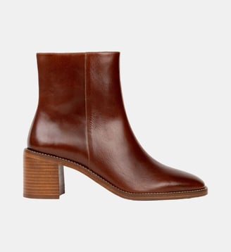 Boots Plates Sienna Cuir - Bobbies - Châtaigne